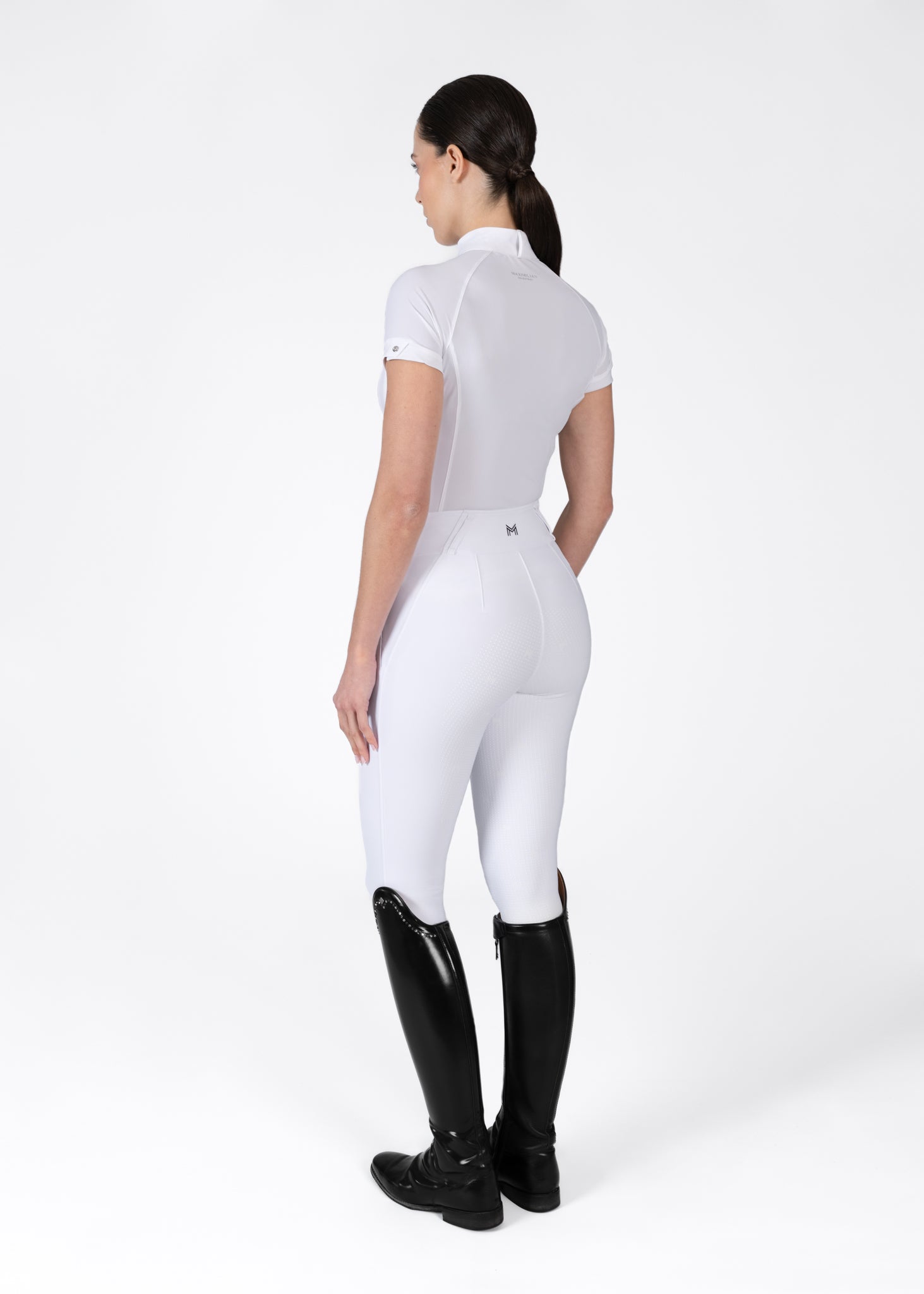 Camisetas Maximilian Equestrian Aira camiseta de competición de manga corta (White) para equitación - vista 7
