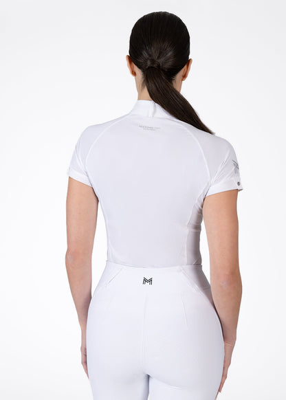 Camisetas Maximilian Equestrian Aira camiseta de competición de manga corta (White) para equitación - vista 3