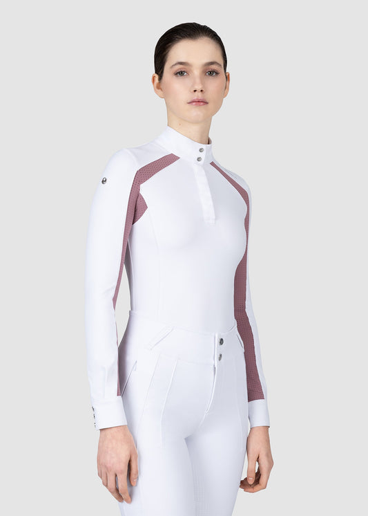 Camisetas Maximilian Equestrian Aveen manga larga Show Shirt para equitación