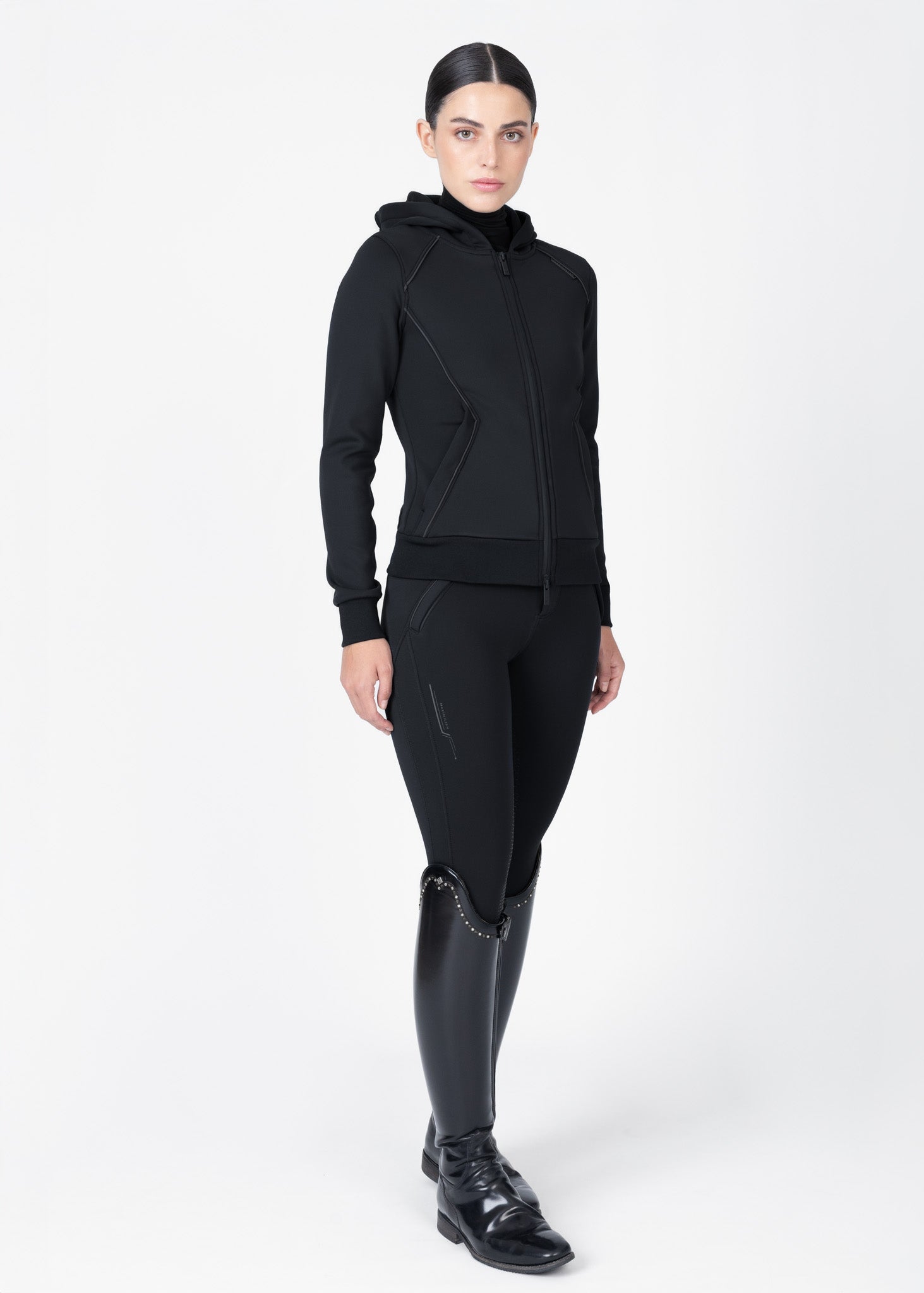 Producto ecuestre Maximilian Equestrian Arctic Zip Hoodie (Black) detalle 11