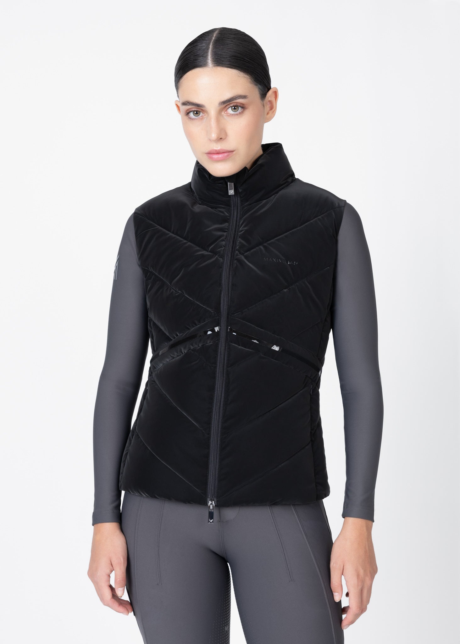 Camiseta técnica Maximilian Equestrian Astro Puffer Vest (Black) vista principal