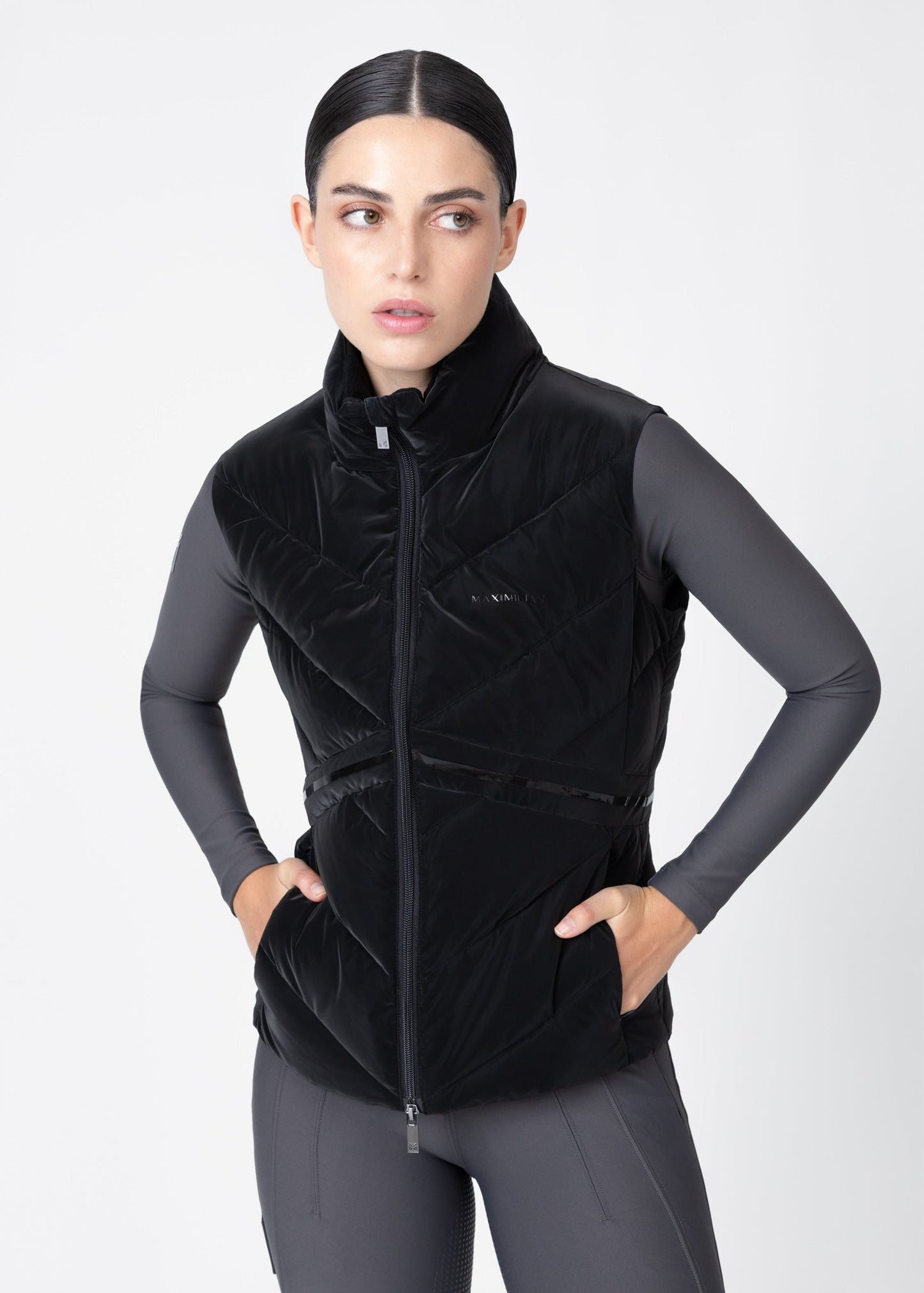 Camiseta técnica Maximilian Equestrian Astro Puffer Vest (Black) detalle 2