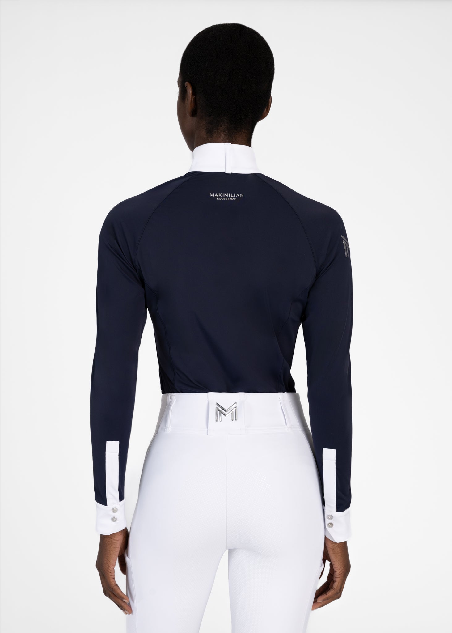 Camiseta técnica Maximilian Equestrian Aira Long Sleeve Show Shirt (Navy) detalle 5