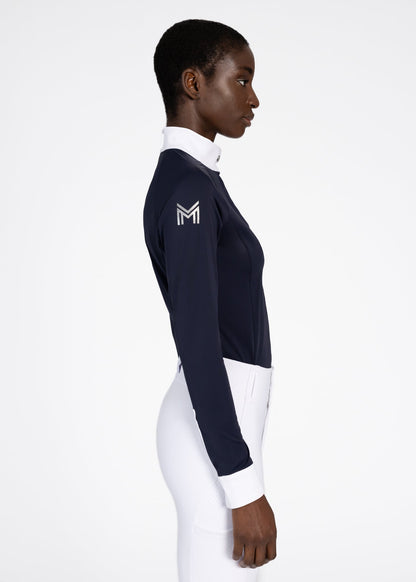 Camiseta técnica Maximilian Equestrian Aira Long Sleeve Show Shirt (Navy) detalle 4