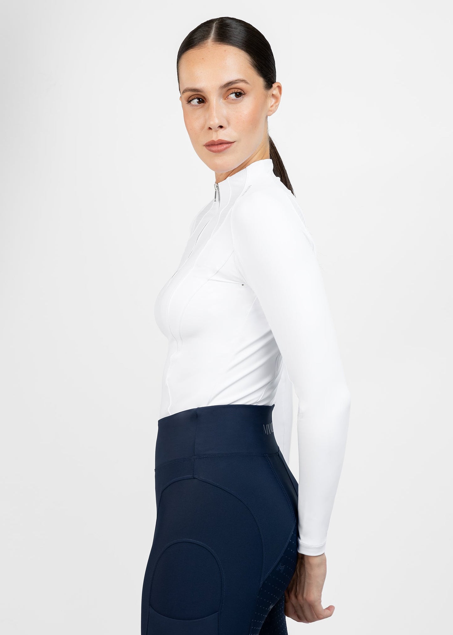 Camiseta técnica Maximilian Equestrian Frame Long Sleeve ropa técnica (White) detalle 3