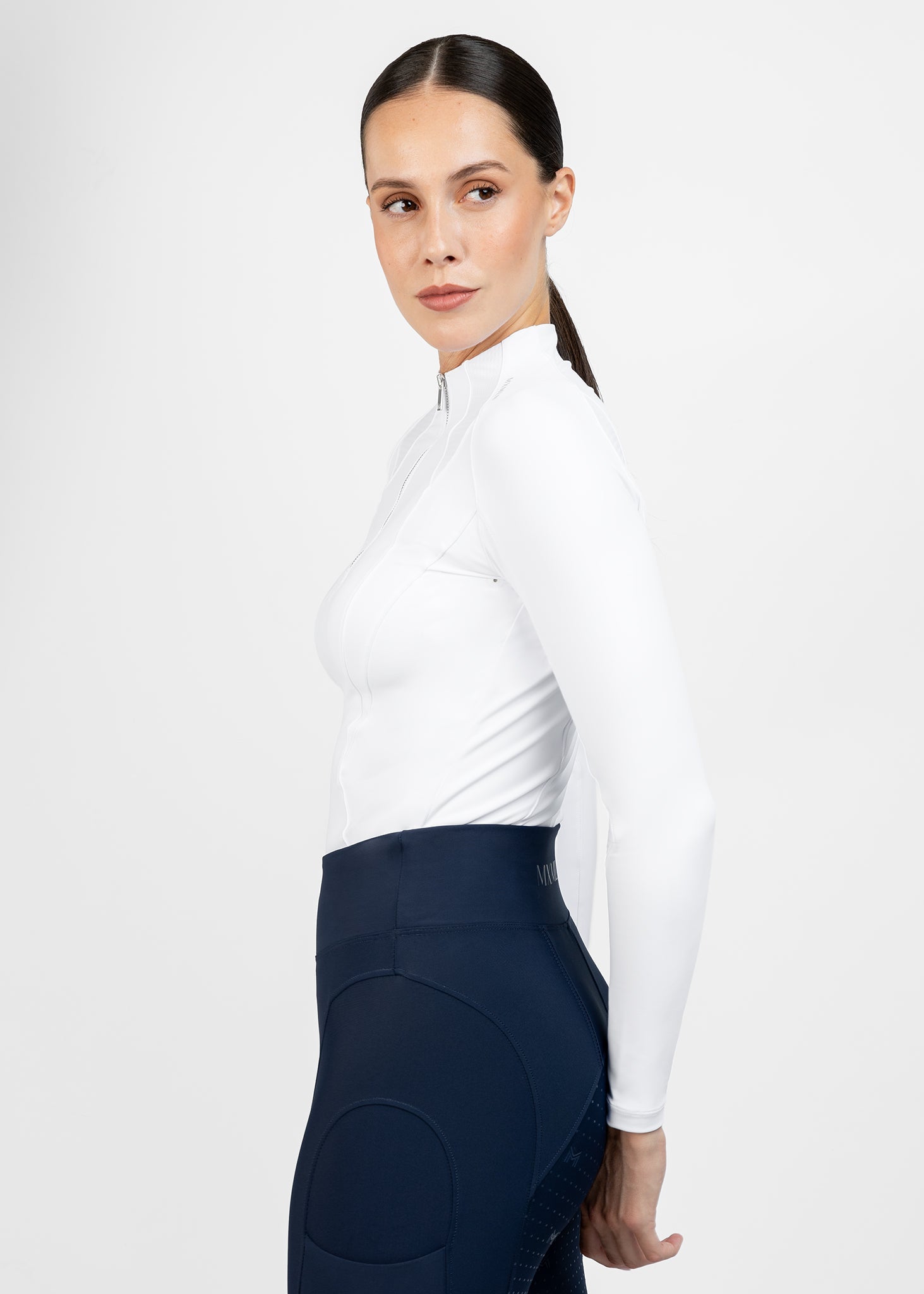 Camiseta técnica Maximilian Equestrian Frame Long Sleeve ropa técnica (White) detalle 3
