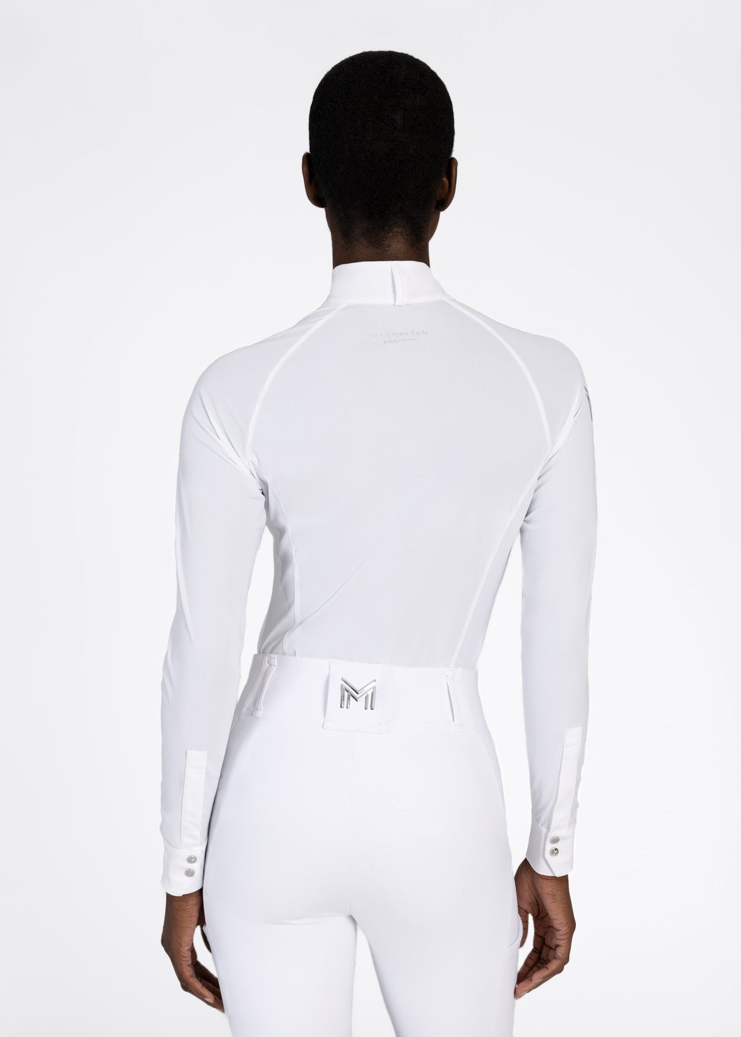 Camisetas Maximilian Equestrian Aira camiseta de competición de manga larga (White) para equitación - vista 3