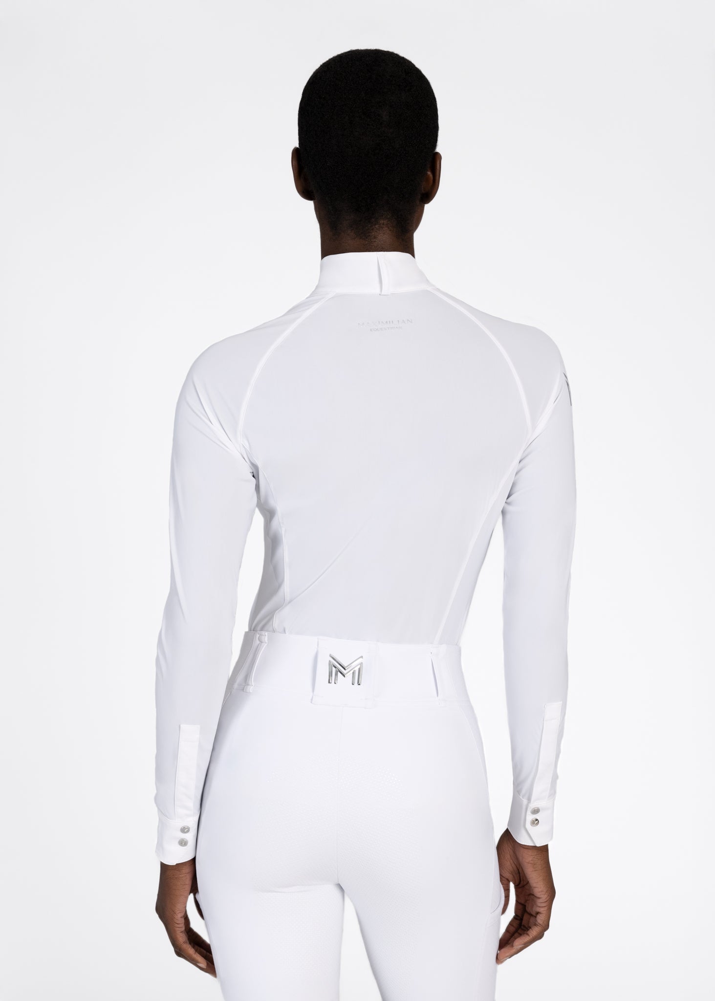 Camisetas Maximilian Equestrian Aira camiseta de competición de manga larga (White) para equitación - vista 3