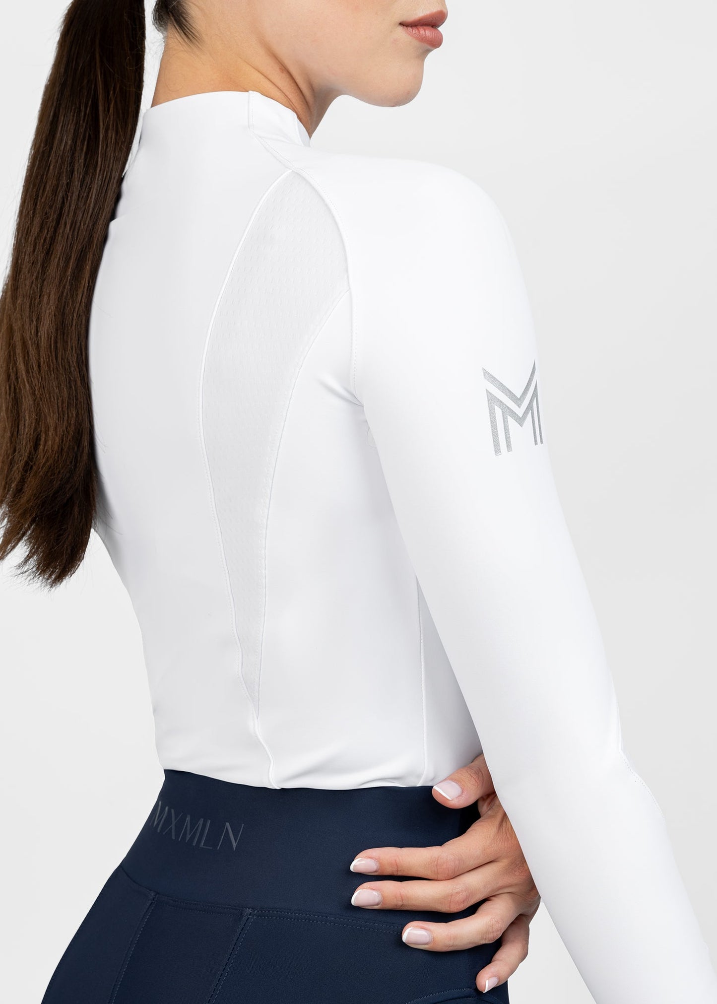 Camiseta técnica Maximilian Equestrian Frame Long Sleeve ropa técnica (White) detalle 5