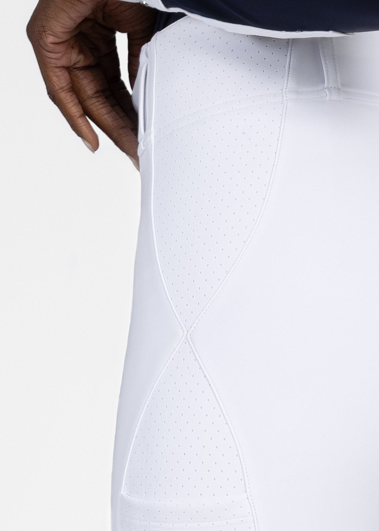 Producto ecuestre Maximilian Equestrian Aero Breeches (White/Silver) detalle 9
