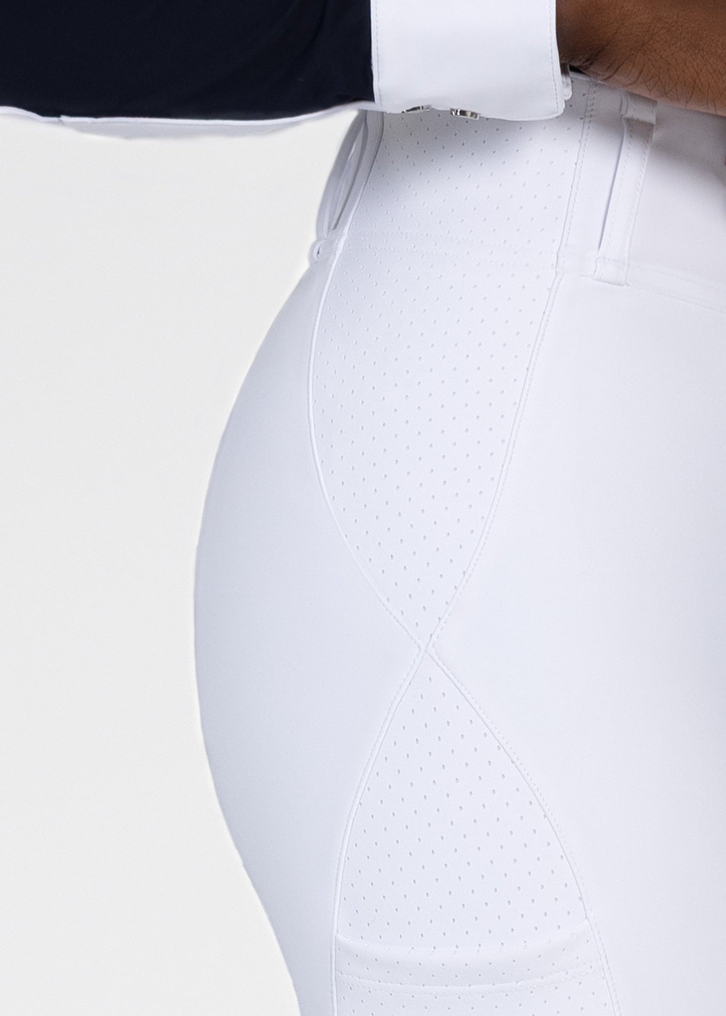 Producto ecuestre Maximilian Equestrian Aero Breeches (White/Silver) detalle 8