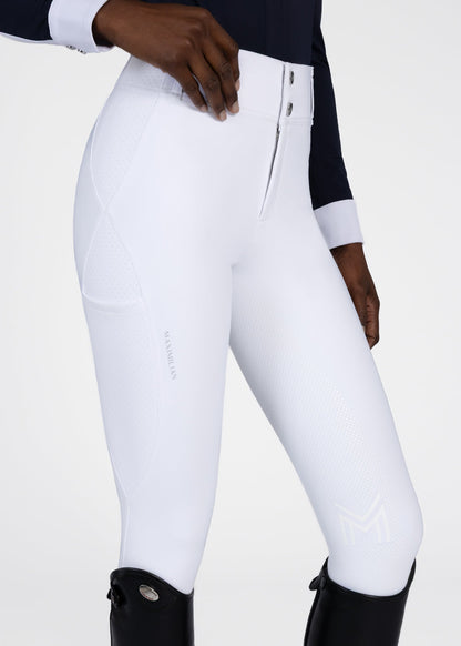 Producto ecuestre Maximilian Equestrian Aero Breeches (White/Silver) detalle 6