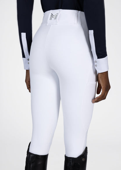 Producto ecuestre Maximilian Equestrian Aero Breeches (White/Silver) vista principal