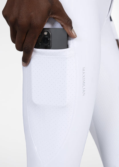 Producto ecuestre Maximilian Equestrian Aero Breeches (White/Silver) detalle 7