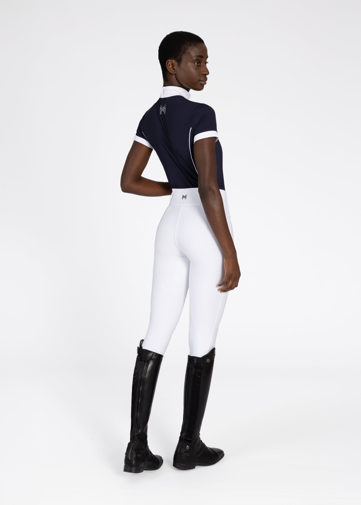 Camiseta técnica Maximilian Equestrian Nova Short Sleeve Show Shirt (Navy) detalle 9
