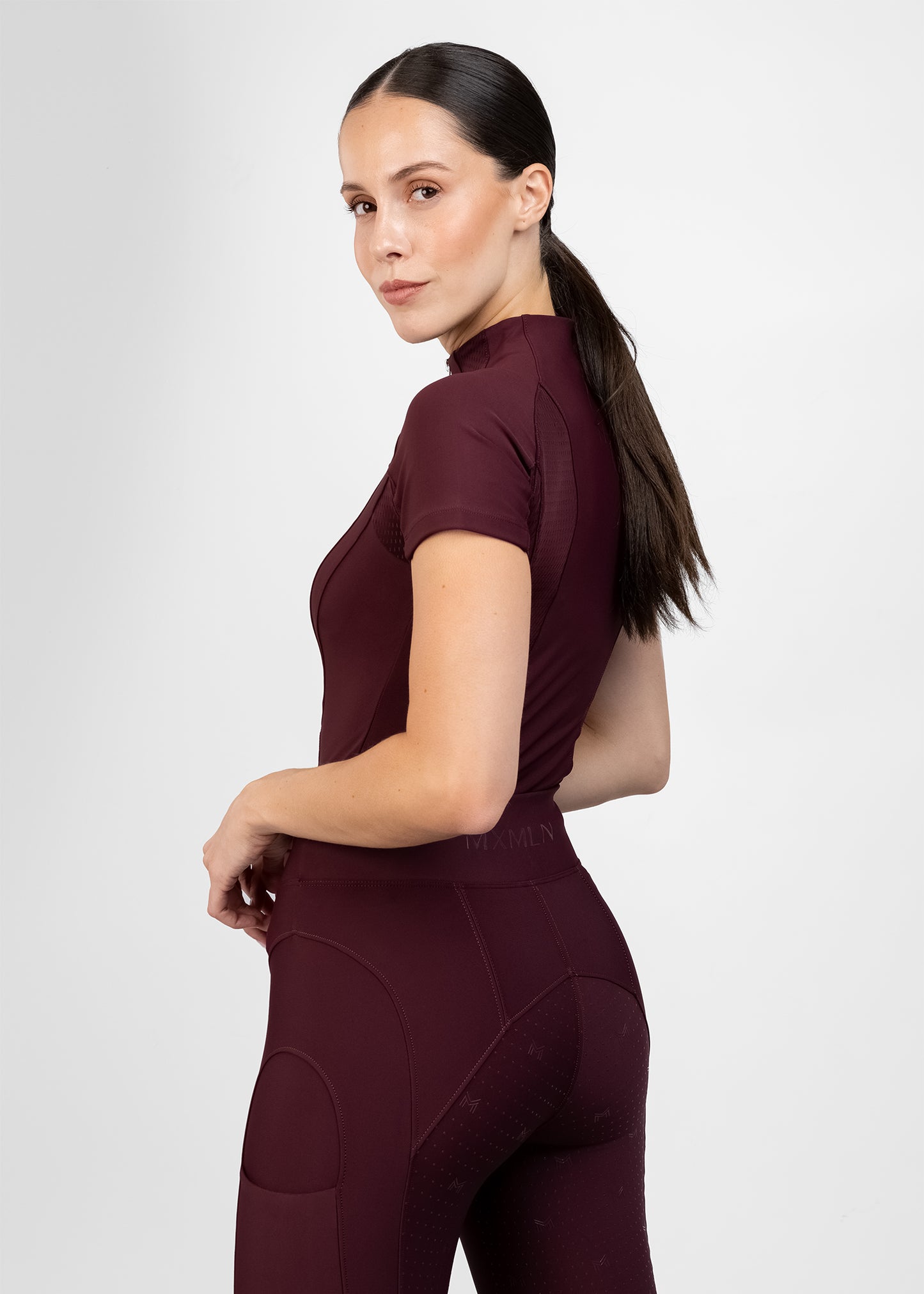 Base Layer Frame Manga Corta Maximilian Burgundy