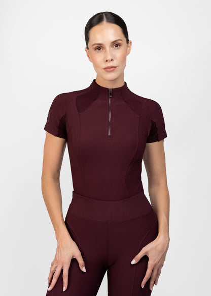 Base Layer Frame Manga Corta Maximilian Burgundy