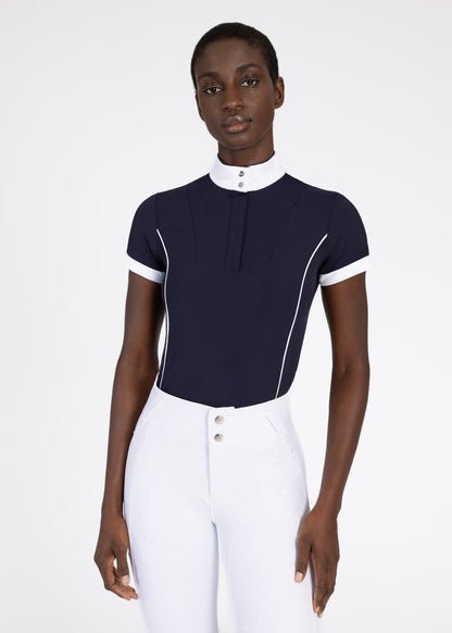 Camiseta técnica Maximilian Equestrian Nova Short Sleeve Show Shirt (Navy) vista principal