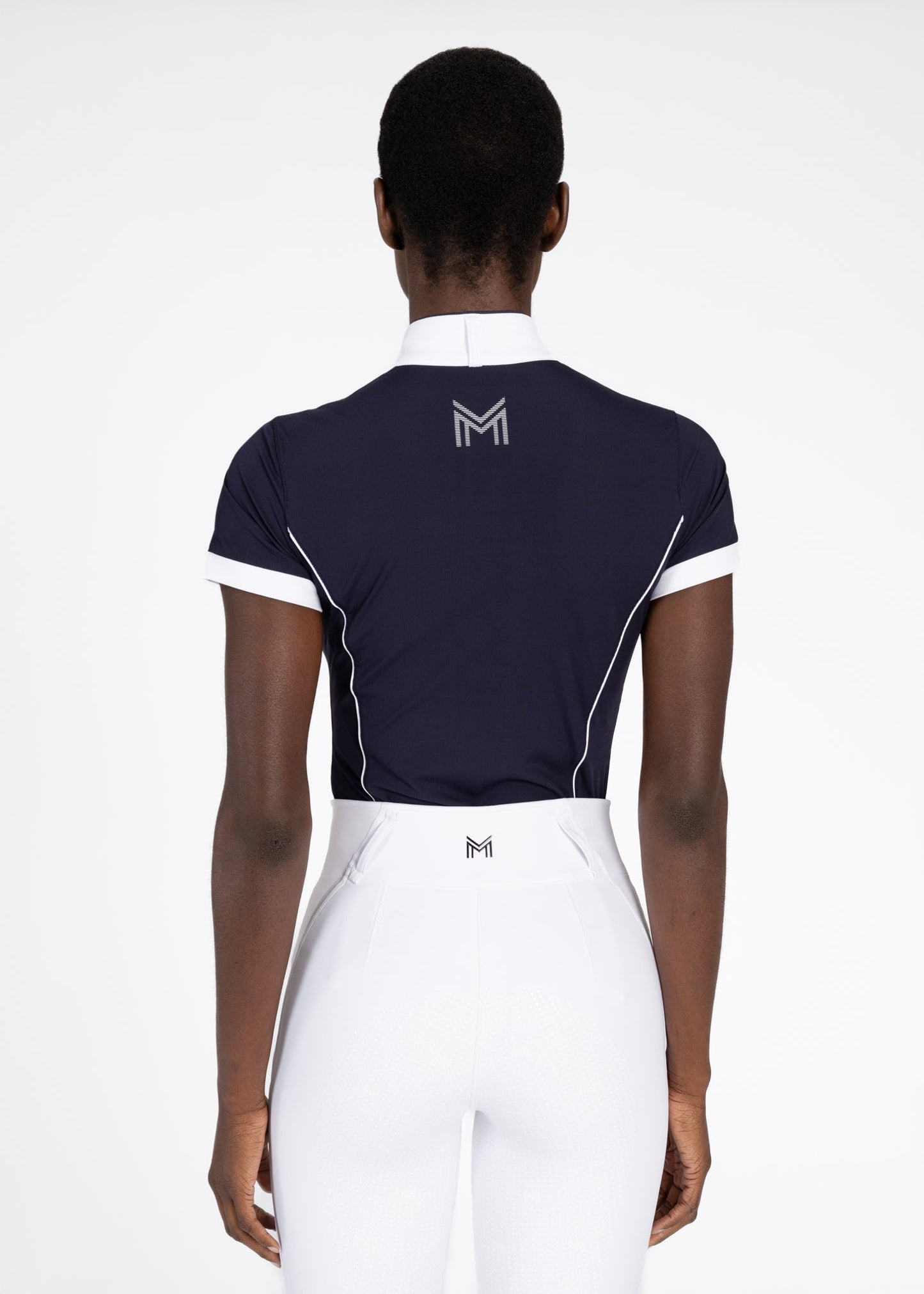 Camiseta técnica Maximilian Equestrian Nova Short Sleeve Show Shirt (Navy) detalle 3