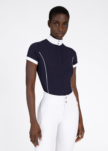 Camiseta técnica Maximilian Equestrian Nova Short Sleeve Show Shirt (Navy) detalle 5