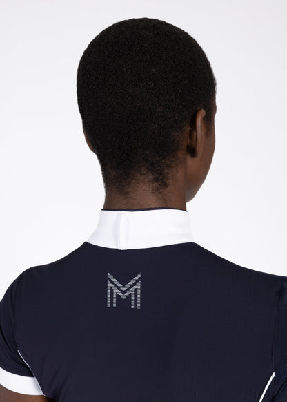 Camiseta técnica Maximilian Equestrian Nova Short Sleeve Show Shirt (Navy) detalle 6