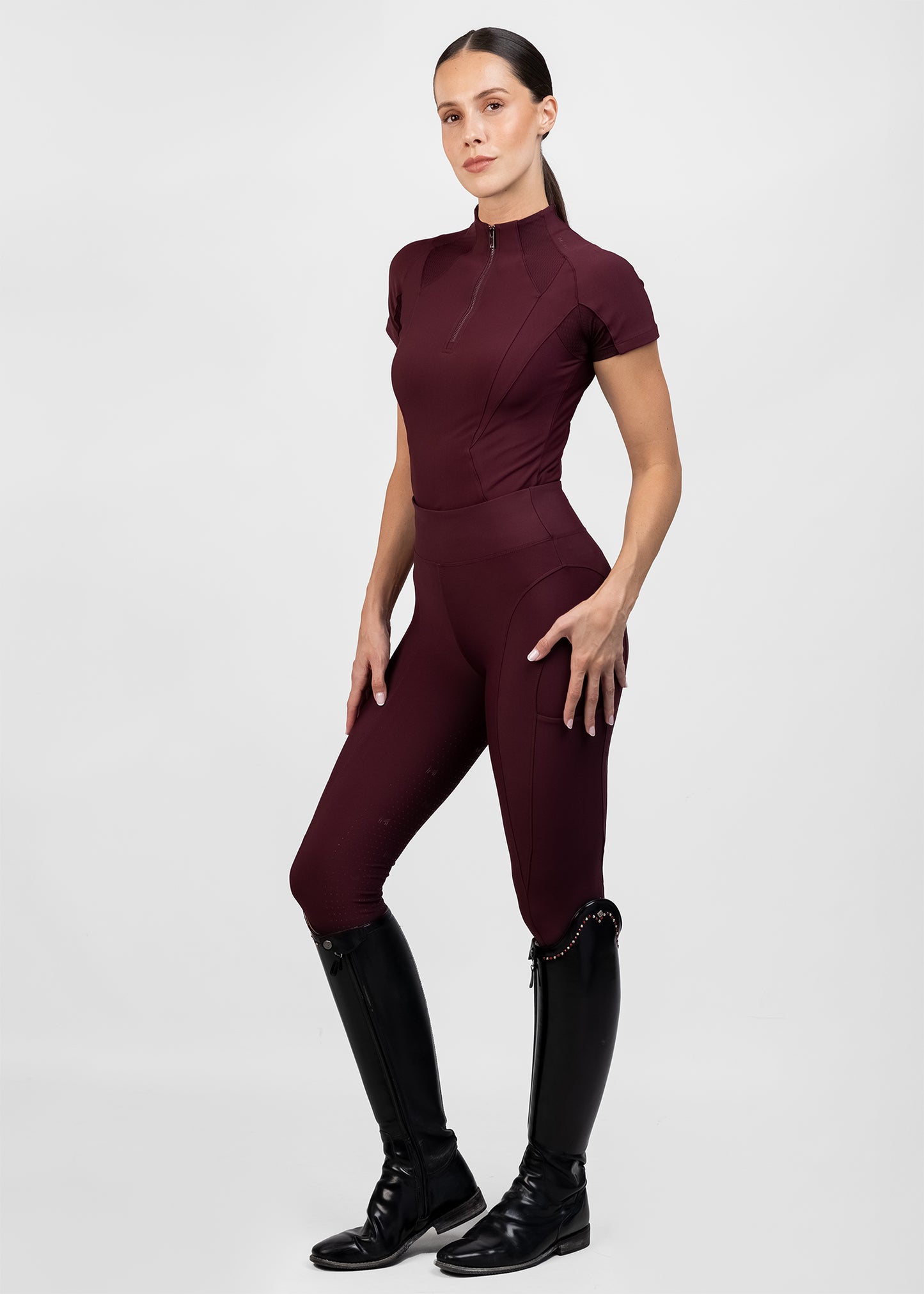 Base Layer Frame Manga Corta Maximilian Burgundy