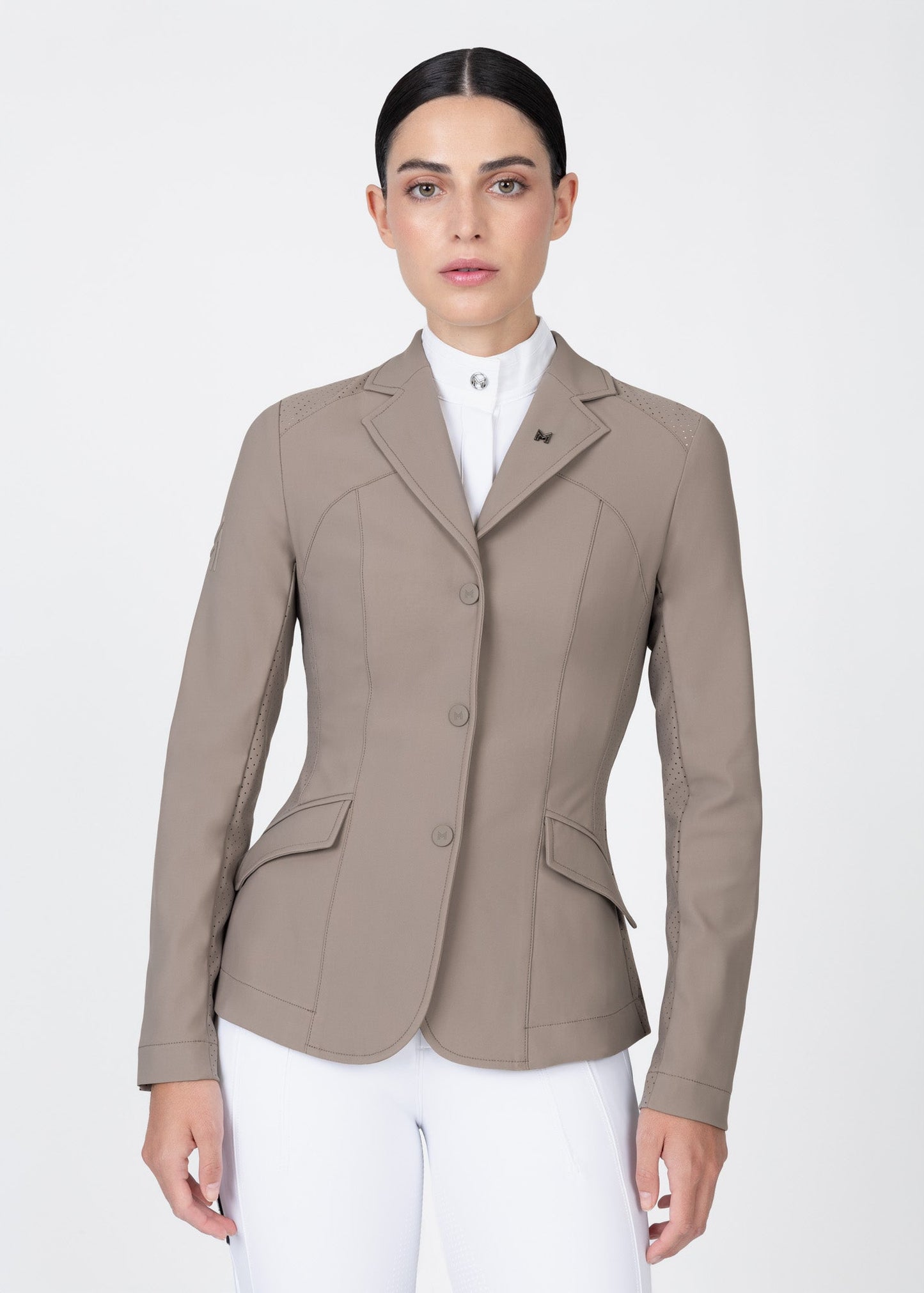 Producto ecuestre Maximilian Equestrian Aura Show Jacket (Taupe) vista principal