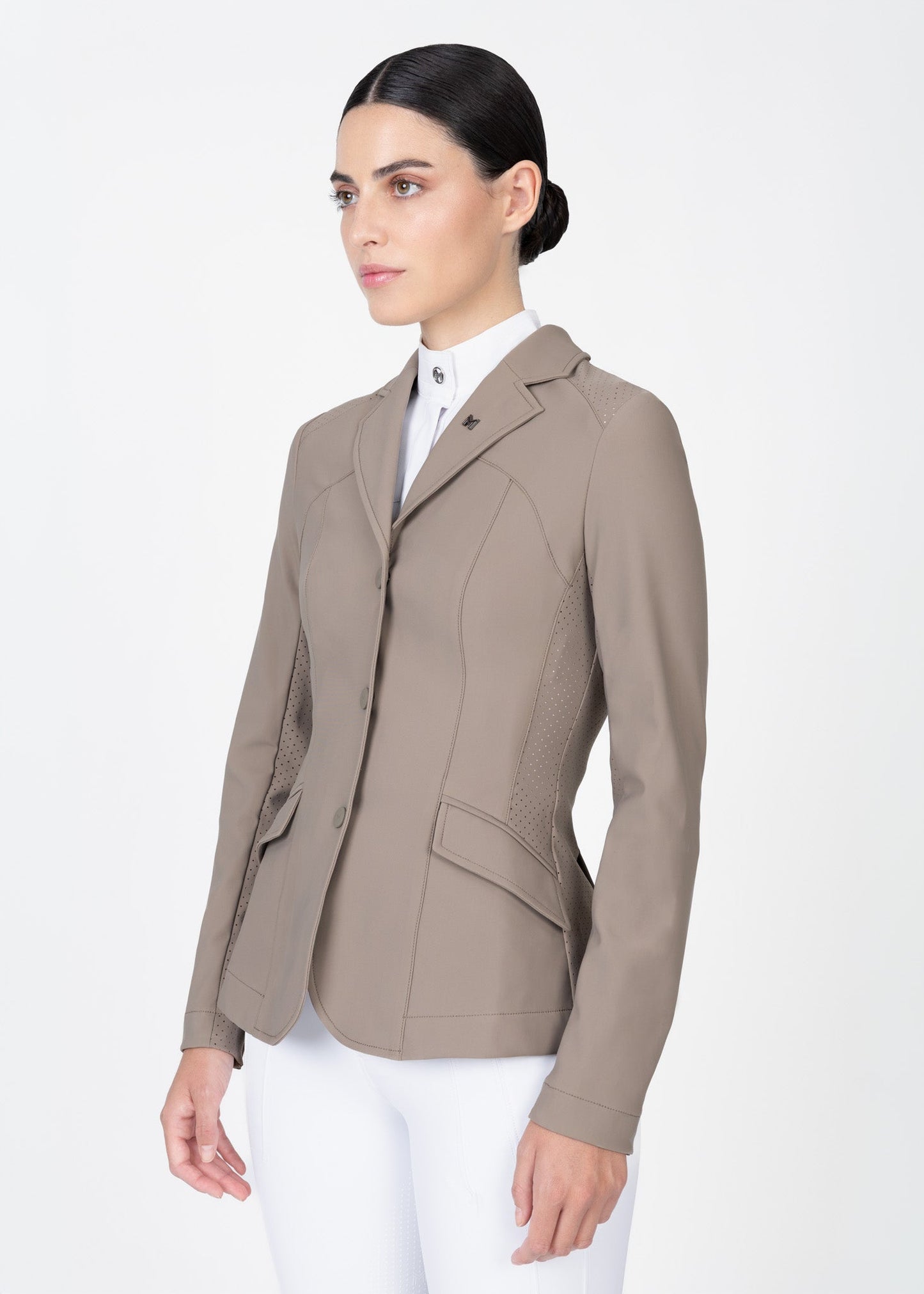 Producto ecuestre Maximilian Equestrian Aura Show Jacket (Taupe) detalle 2
