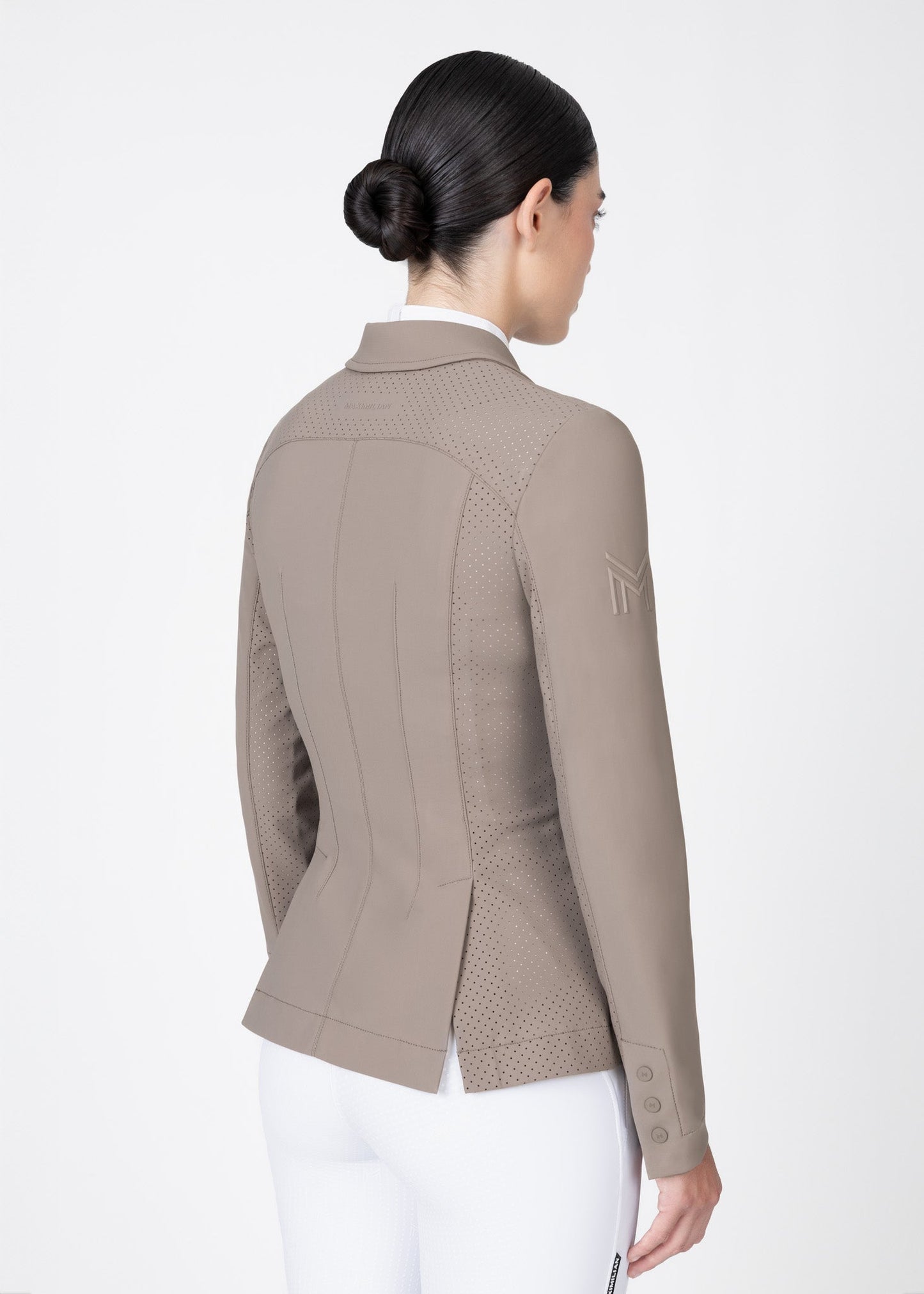 Producto ecuestre Maximilian Equestrian Aura Show Jacket (Taupe) detalle 6
