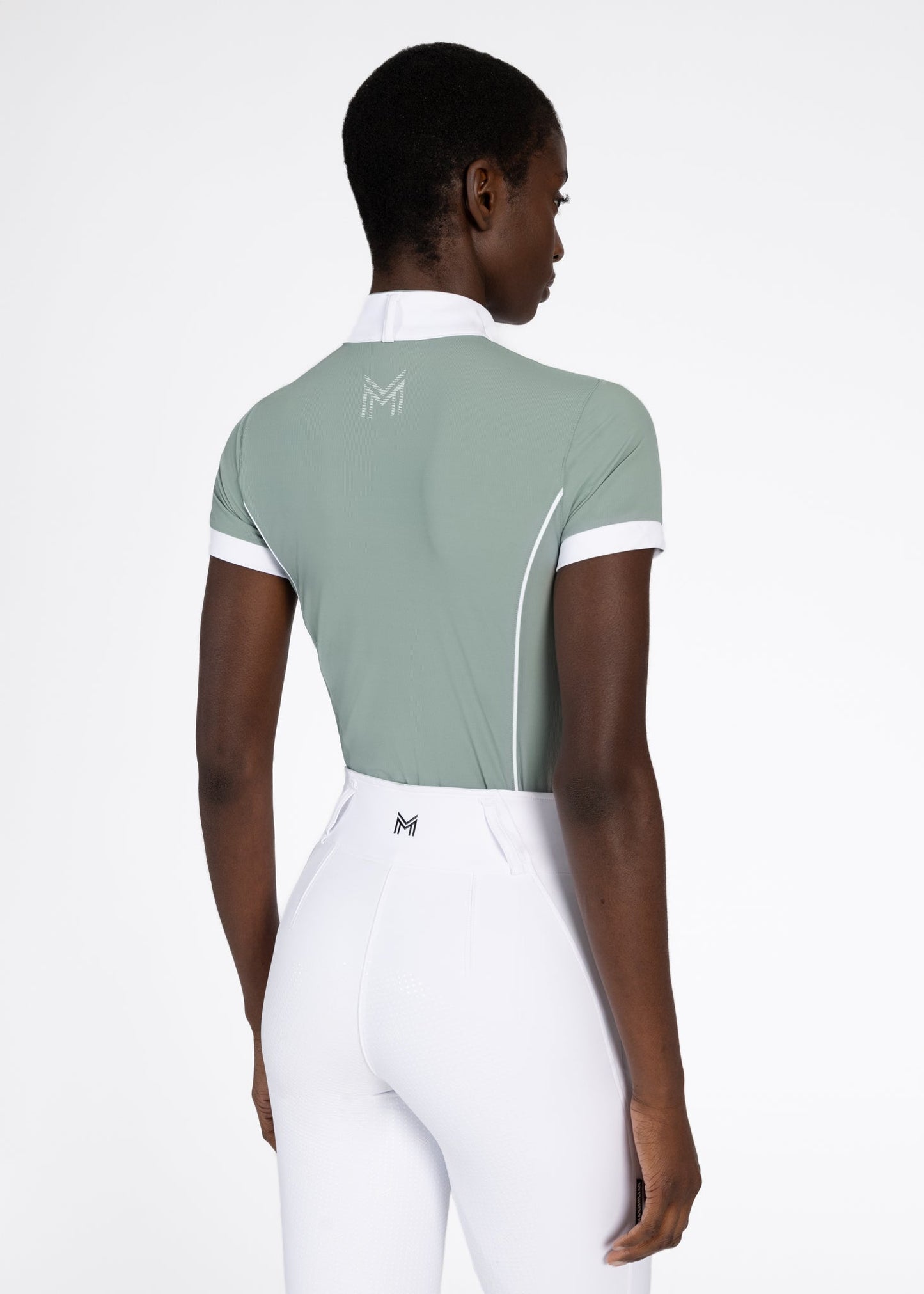 Camiseta técnica Maximilian Equestrian Nova Short Sleeve Show Shirt (Mint) detalle 3