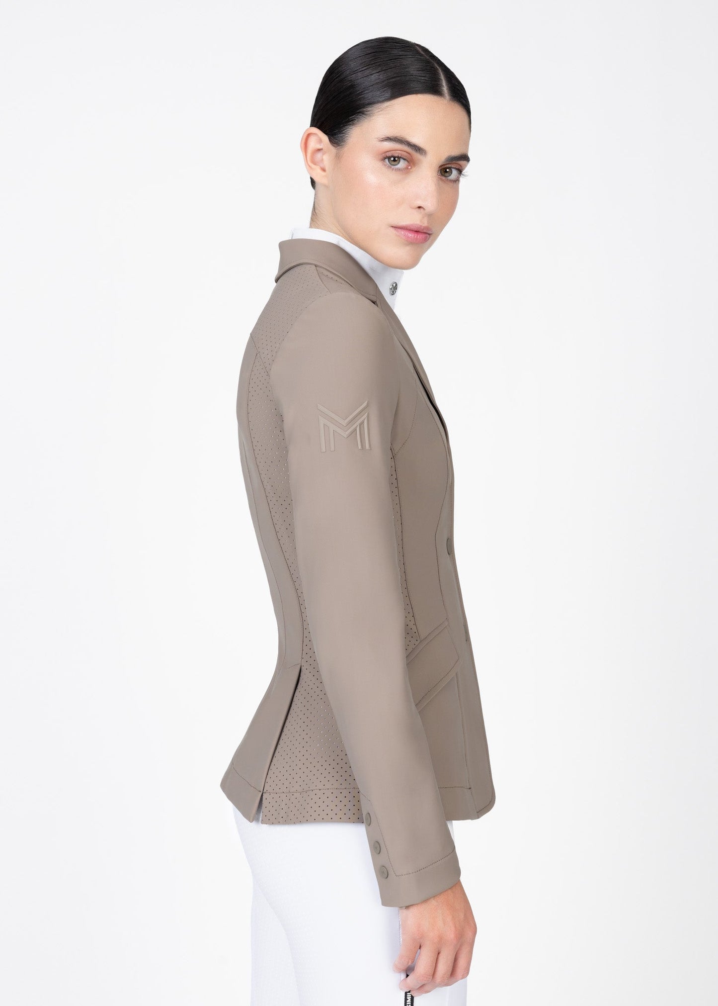 Producto ecuestre Maximilian Equestrian Aura Show Jacket (Taupe) detalle 7