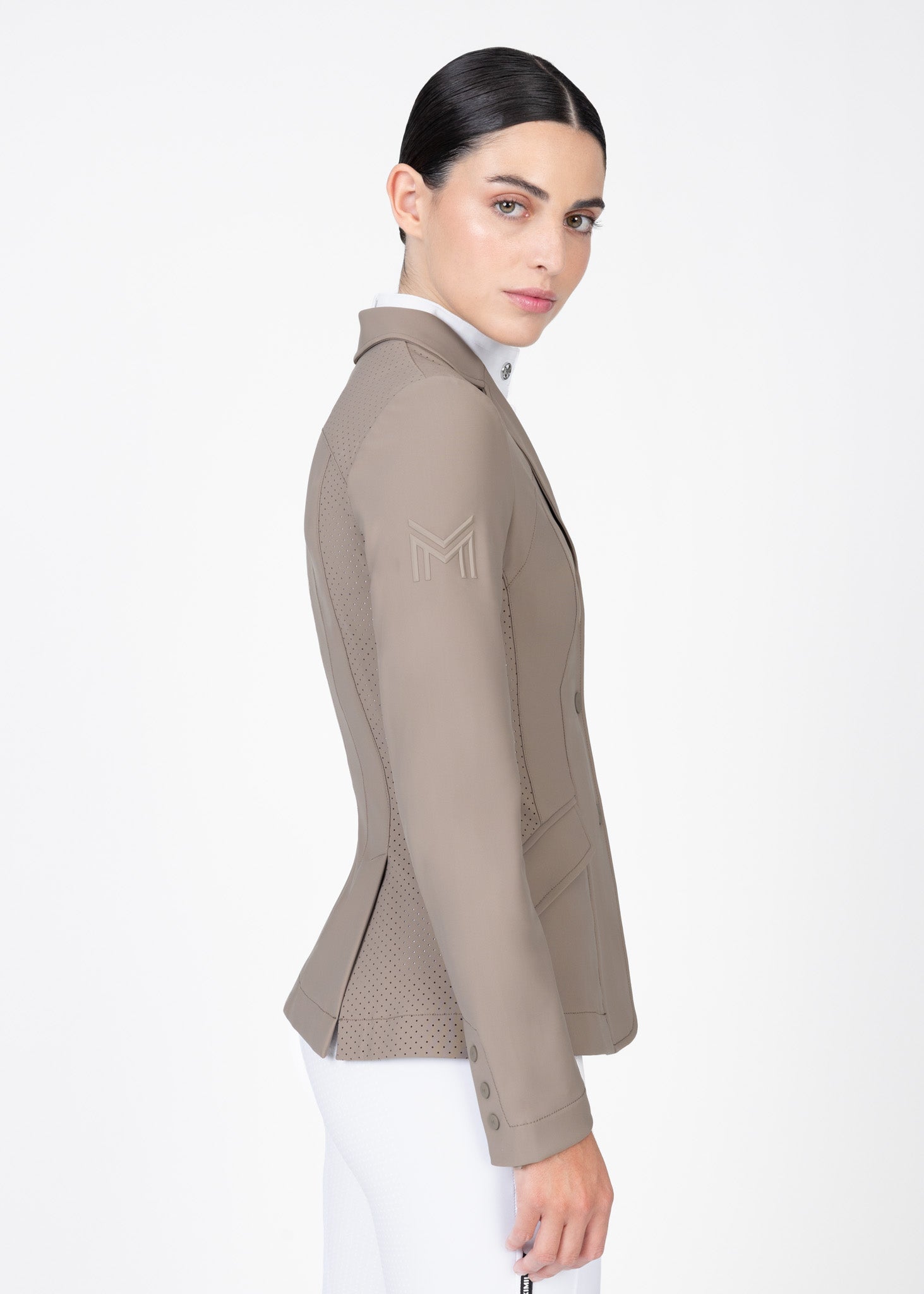 Producto ecuestre Maximilian Equestrian Aura Show Jacket (Taupe) detalle 7