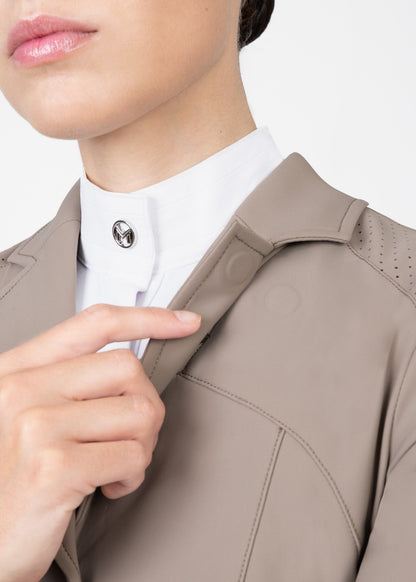 Producto ecuestre Maximilian Equestrian Aura Show Jacket (Taupe) detalle 9