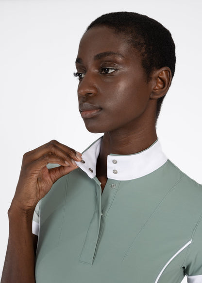 Camiseta técnica Maximilian Equestrian Nova Short Sleeve Show Shirt (Mint) detalle 5