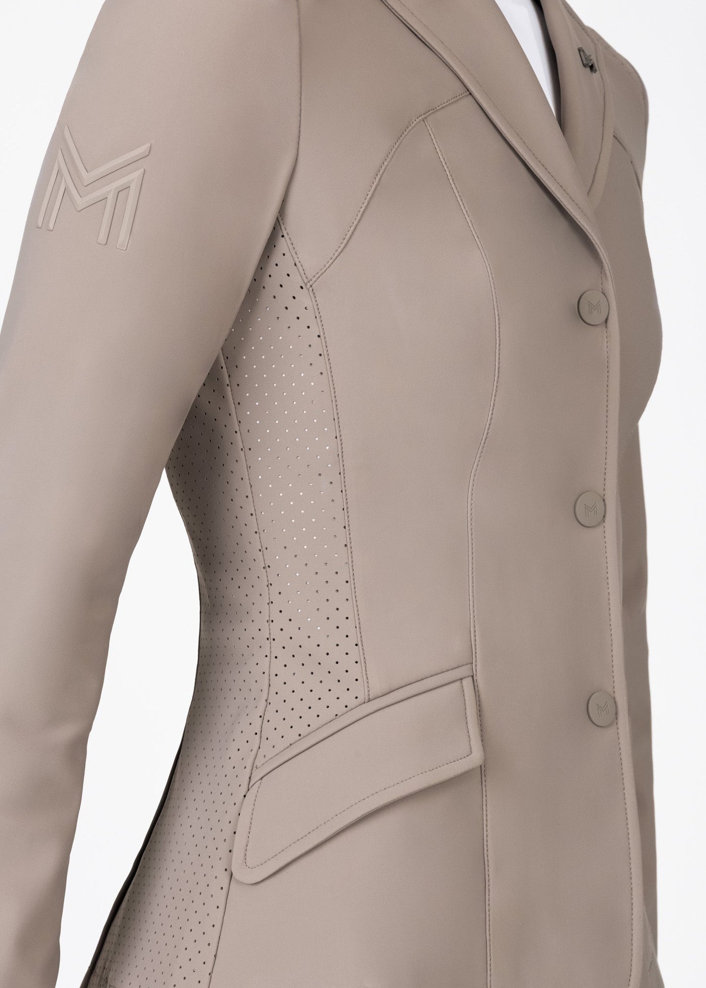 Producto ecuestre Maximilian Equestrian Aura Show Jacket (Taupe) detalle 11