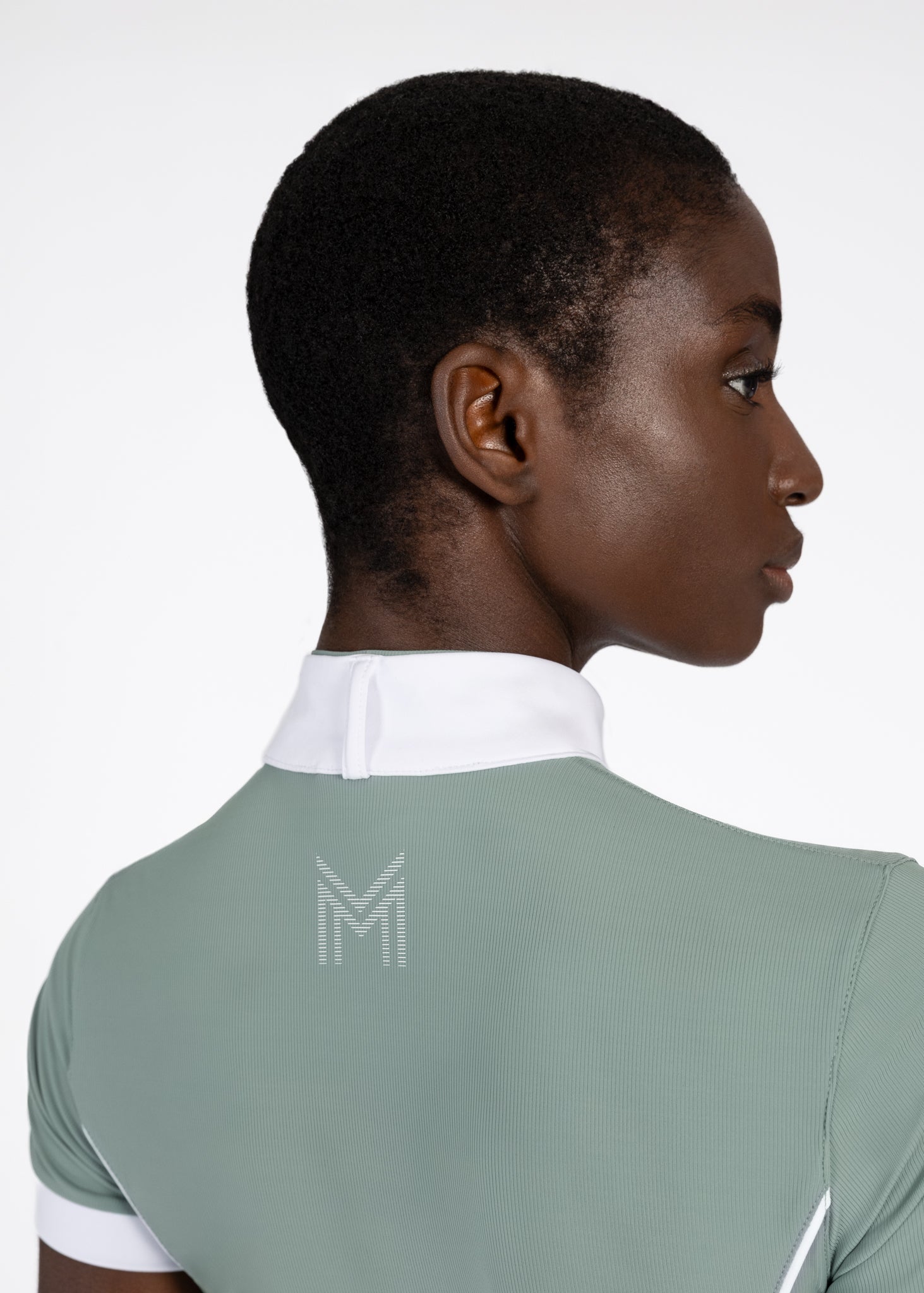 Camiseta técnica Maximilian Equestrian Nova Short Sleeve Show Shirt (Mint) detalle 6