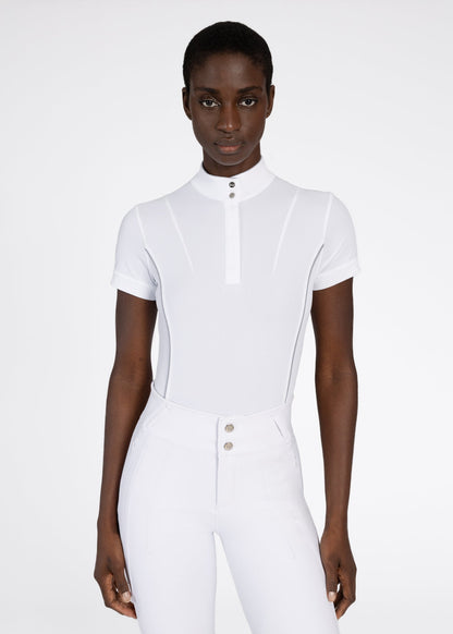 Camiseta técnica Maximilian Equestrian Nova Short Sleeve Show Shirt (White) vista principal