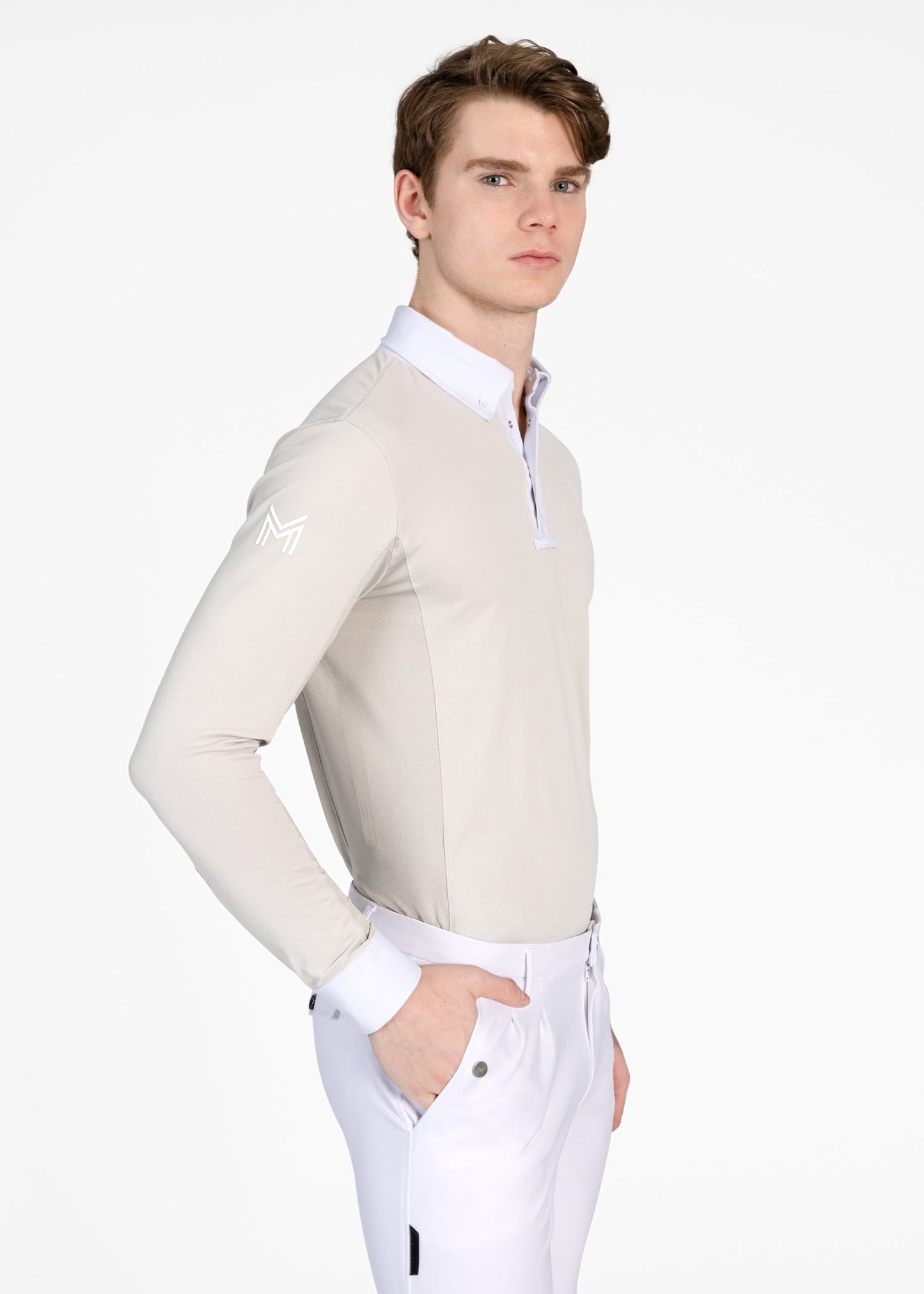 Camiseta técnica Maximilian Equestrian Focus Long Sleeve Competition Shirt detalle 4