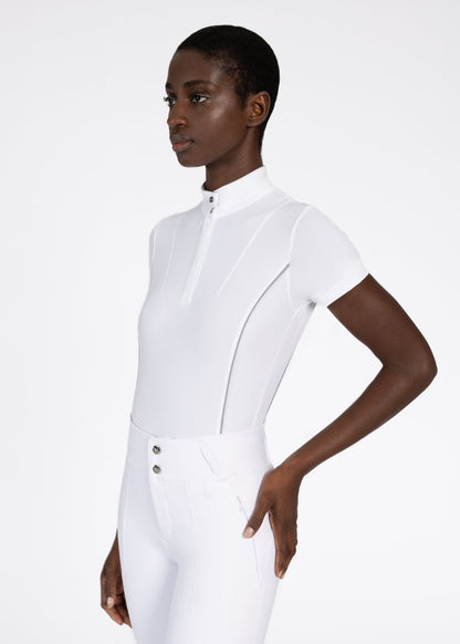 Camiseta técnica Maximilian Equestrian Nova Short Sleeve Show Shirt (White) detalle 2