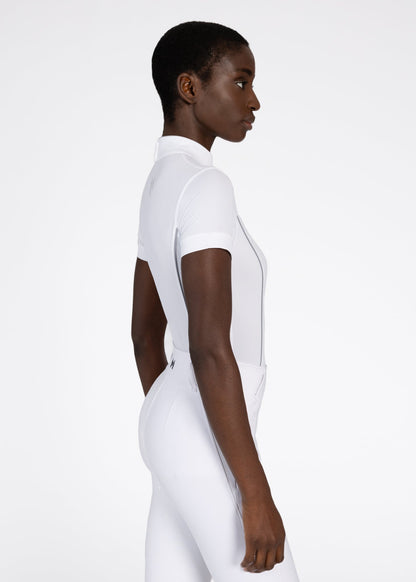 Camiseta técnica Maximilian Equestrian Nova Short Sleeve Show Shirt (White) detalle 4