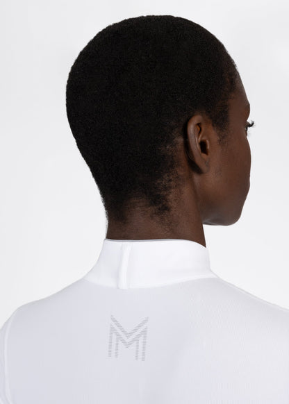 Camiseta técnica Maximilian Equestrian Nova Short Sleeve Show Shirt (White) detalle 7