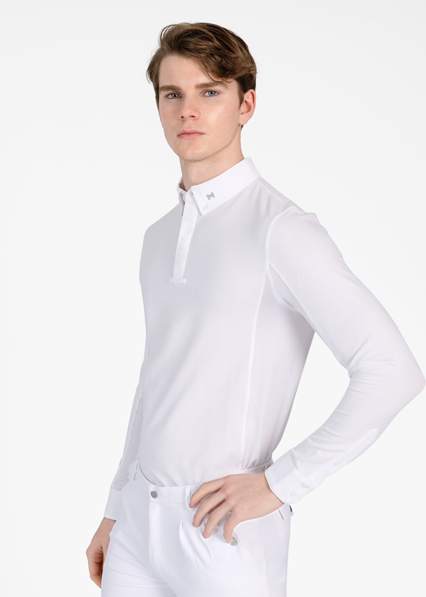 Camiseta técnica Maximilian Equestrian Focus Long Sleeve Competition Shirt detalle 2