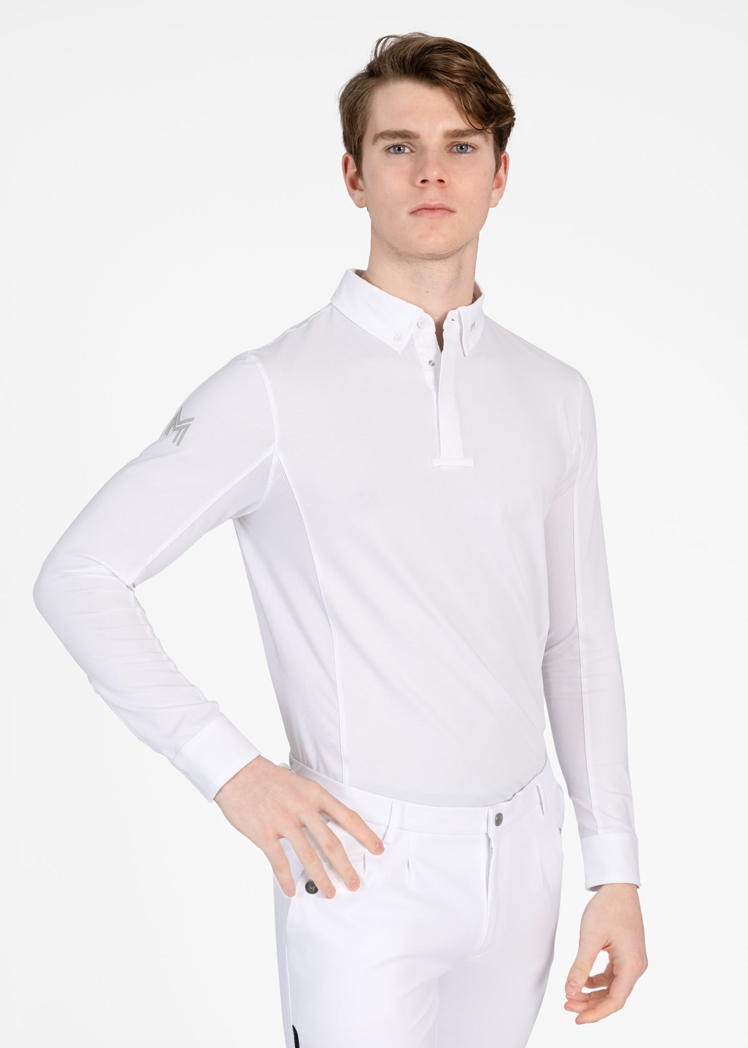 Camiseta técnica Maximilian Equestrian Focus Long Sleeve Competition Shirt detalle 4