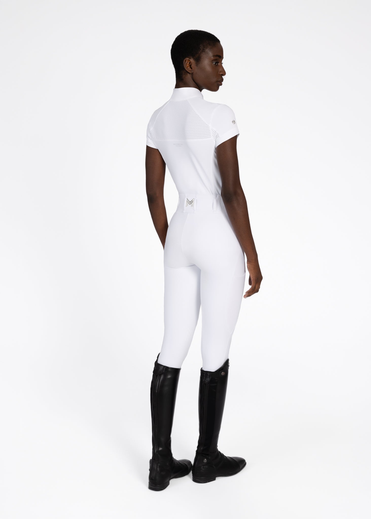Camisetas Maximilian Equestrian Aveen camiseta de competición de manga corta (White) para equitación - vista 7