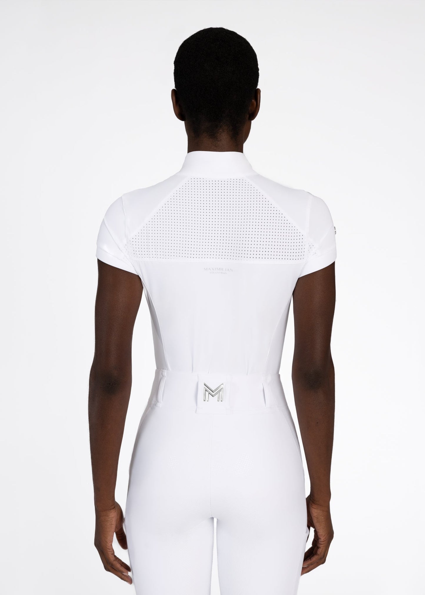 Camisetas Maximilian Equestrian Aveen camiseta de competición de manga corta (White) para equitación - vista 3