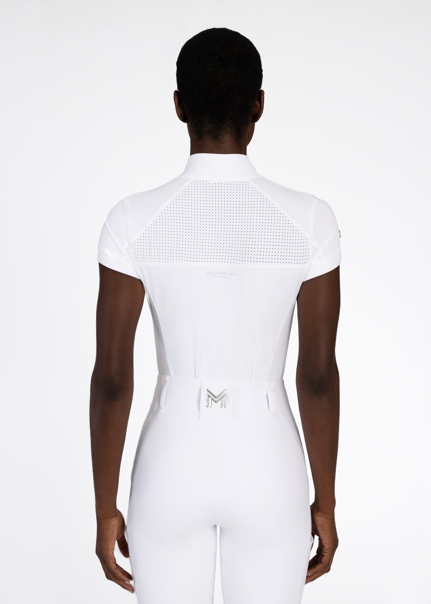 Camisetas Maximilian Equestrian Aveen camiseta de competición de manga corta (White) para equitación - vista 3