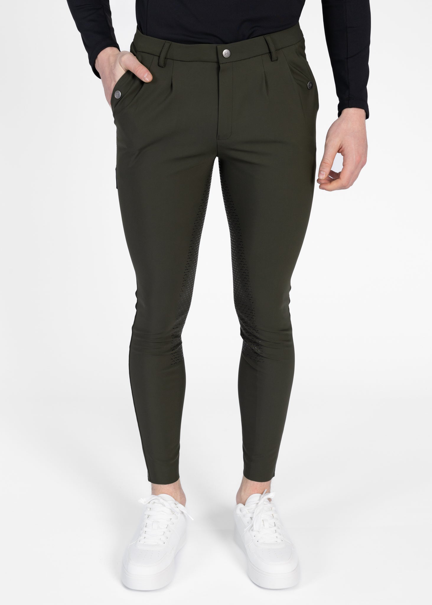 Producto ecuestre Maximilian Equestrian Founder Breeches (Moss) vista principal