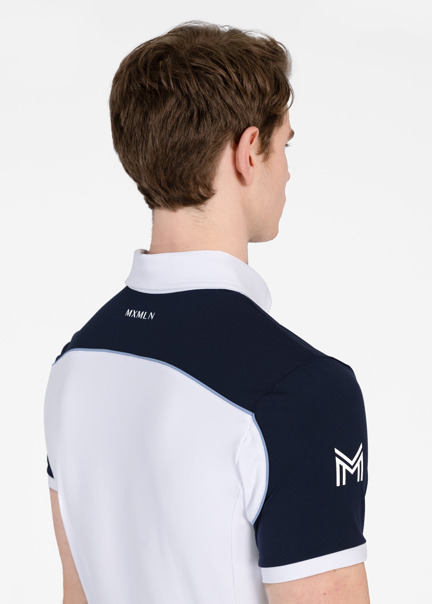 Camiseta técnica Maximilian Equestrian Pivot Competition Shirt (White/Navy) detalle 6