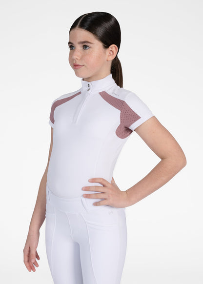 Camiseta técnica Maximilian Equestrian YR Aveen Short Sleeve Show Shirt detalle 2