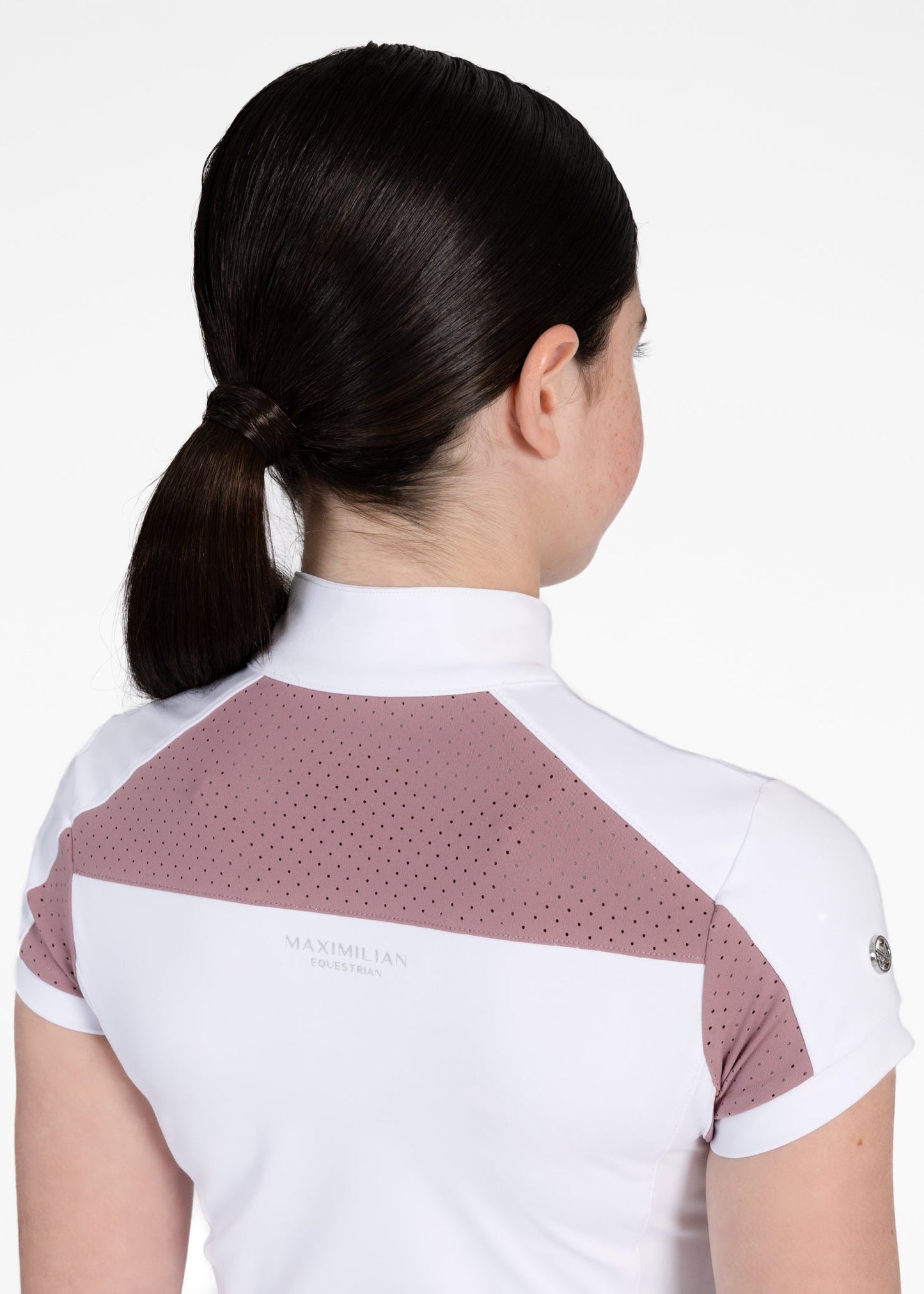 Camiseta técnica Maximilian Equestrian YR Aveen Short Sleeve Show Shirt detalle 6